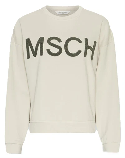 MSCH Copenhagen - MSCHMela Briena MSCH Sweatshirt - Oatmeal/L WREAT